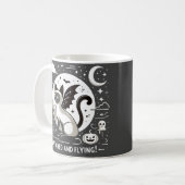 Mug Charme d'Halloween : Chat de Siamèse en vol Whimsi (Devant gauche)