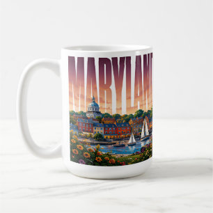 Mug Charme du front de mer du Maryland sur la baie de