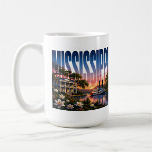 Mug Charme du Sud de l'Héritage du Fleuve Mississippi