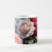 Mug Charme floral de la rose intemporelle (Centre)