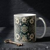 Mug Charme Floral Trèfle Celtique