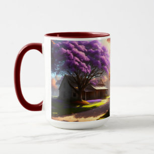 Mug "Charme intemporel : la ferme et le vieux jacarand