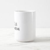 Mug Charme subtil Typographie élégante et féminine (Centre)