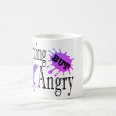 Mug Charming mais en colère petit chat diable drôle ci (Devant droit)