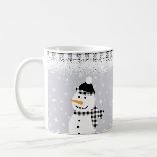 Mug Charming Snowmen en hiver Casquettes et écharpes (Gauche)