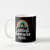 Mug Charpentier le plus chanceux Saint Patrick Shamroc (Gauche)