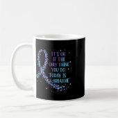 Mug Charte de Prévention du Suicide Violet et Sarcelle (Gauche)
