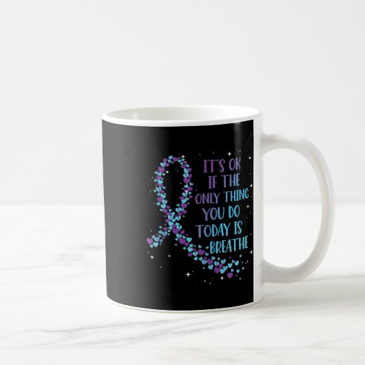 Mug Charte de Prévention du Suicide Violet et Sarcelle (Droite)