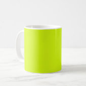 Mug Chartreuse Couleur jaune uni (Devant gauche)