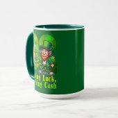 Mug Chasing Luck Catching Cash St Patrick’s - caneca (Devant gauche)