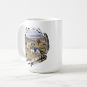 Mug Chasse à la caille avec un Espagnol breton, Art (Devant gauche)