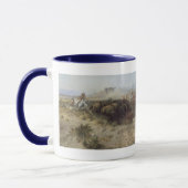 Mug Chasse au bison no 26 par CM Russell, Indiens Vint (Gauche)