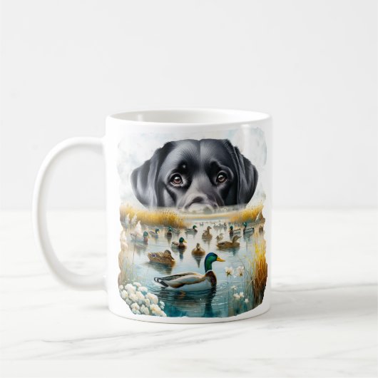 Mug Chasse au canard Loyal Retriever Mallard Marsh (Gauche)
