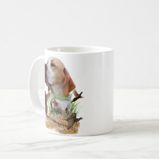 Mug Chasse au faisan avec pointeurs, Art (Devant gauche)