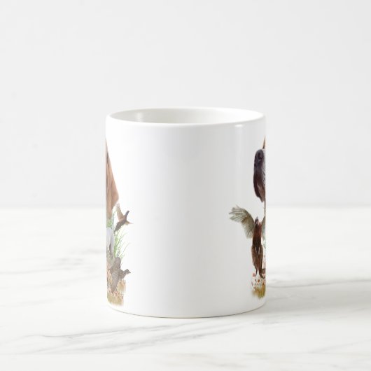 Mug Chasse au faisan avec pointeurs, Art (Centre)