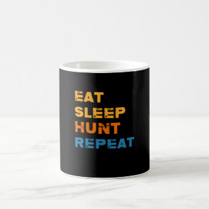 Mug Chasse au sommeil Répéter, Chasse, Chasseur