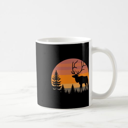 Mug Chasse au wapiti - Chasseur de wapitis Elkaholic - (Droite)