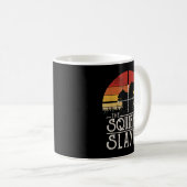 Mug Chasse aux Écureuils de Style Rétro Coucher de Sol (Devant droit)