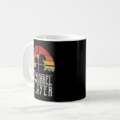 Mug Chasse aux Écureuils de Style Rétro Coucher de Sol (Devant gauche)