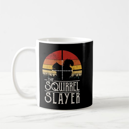 Mug Chasse aux Écureuils de Style Rétro Coucher de Sol (Gauche)