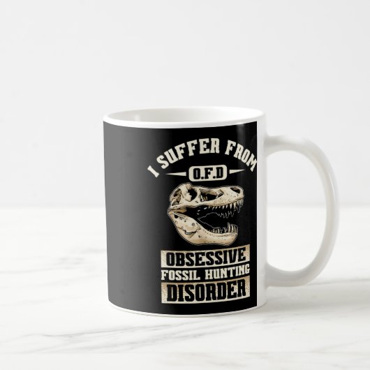 Mug Chasse aux fossiles - Paléontologue des os de dino (Droite)