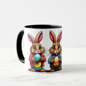 Mug Chasse aux larves : Équipe de lapins de rêve Pâque (Devant gauche)