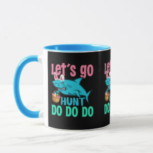 Mug Chasse aux œufs de Pâques Requin Oreilles de Lapin