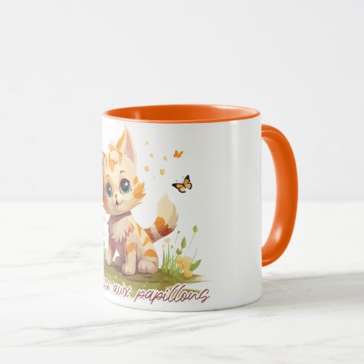 Mug Chasse aux papillons encore (Devant droit)