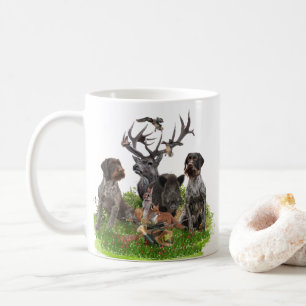 Mug Chasse avec Allemand À poils durs Pointer Tapestry