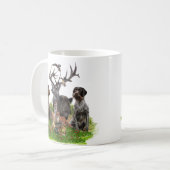 Mug Chasse avec Allemand À poils durs Pointer Tapestry (Devant gauche)
