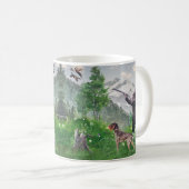 Mug Chasse avec Allemand À poils durs Pointer Tapestry (Devant droit)