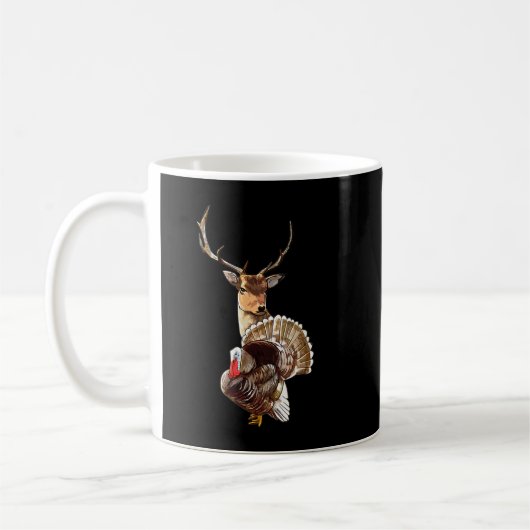 Mug Chasse Cool Deer Et Turquie Hobby Chasse Faune H (Gauche)