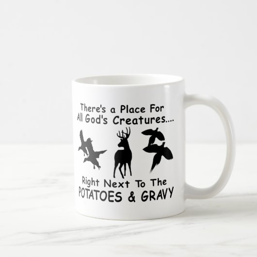 MUG CHASSE DE CERFS COMMUNS, DE CANARD ET DE FAISAN (Droite)