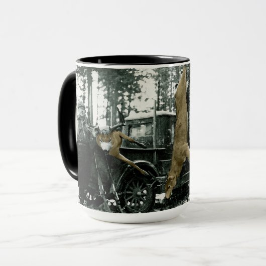 MUG CHASSE DE CHASSEURS CHASSEURS PHOTOGRAPHIE VINTAGE (Devant gauche)