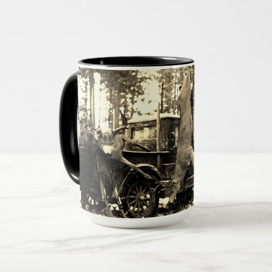 MUG CHASSE DE CHASSEURS CHASSEURS PHOTOGRAPHIE VINTAGE (Devant gauche)