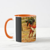Mug Chasse de chien de canard irlandais à l'automne (Gauche)