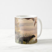 Mug Chasse de faisans avec des bruns allemands (Devant droit)