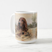 Mug Chasse de Setter irlandais faisan, Art (Devant gauche)