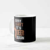 Mug Chasse Désolé c'est la saison du cerf Drôle de pèr (Devant gauche)