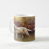 Mug Chasse faisan, Tapisserie d'automne Impression mét (Devant gauche)