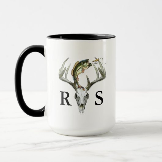 Mug Chasse Rustique De Cerfs Antlers (Gauche)