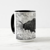 Mug Chasse vintage à sanglier (Devant gauche)