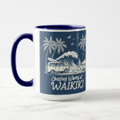 Mug Chasser les vagues à Waikiki (Gauche)