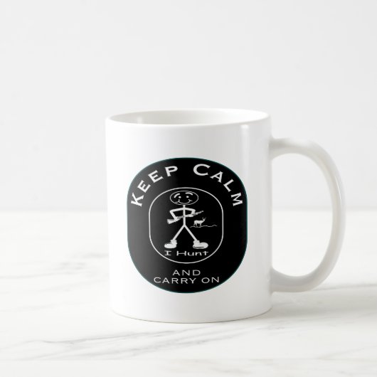 Mug Chasseur calme de cerfs communs (Droite)