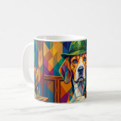 Mug Chasseur de Beagle Pop Art – Chien de chasse moder (Devant gauche)