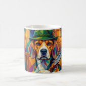Mug Chasseur de Beagle Pop Art – Chien de chasse moder (Centre)