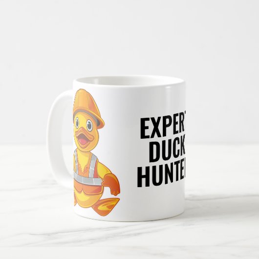 Mug Chasseur de canard expert Construction en caoutcho (Devant gauche)