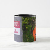 Mug Chasseur de cerfs en bois avec signe (Centre)