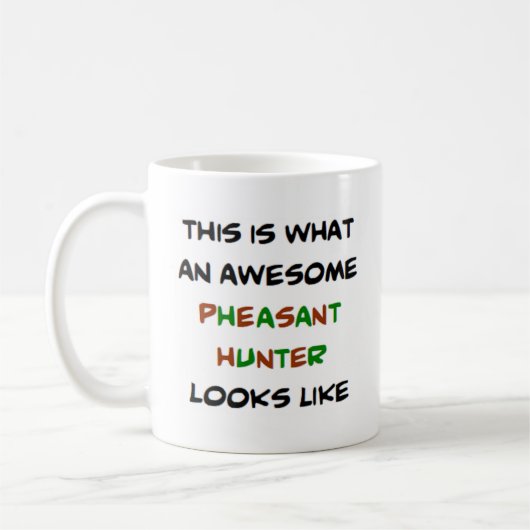 Mug chasseur de faisan, génial (Gauche)