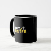 Mug Chasseur de fantôme noir Paranormal Chercheur café (Devant gauche)
